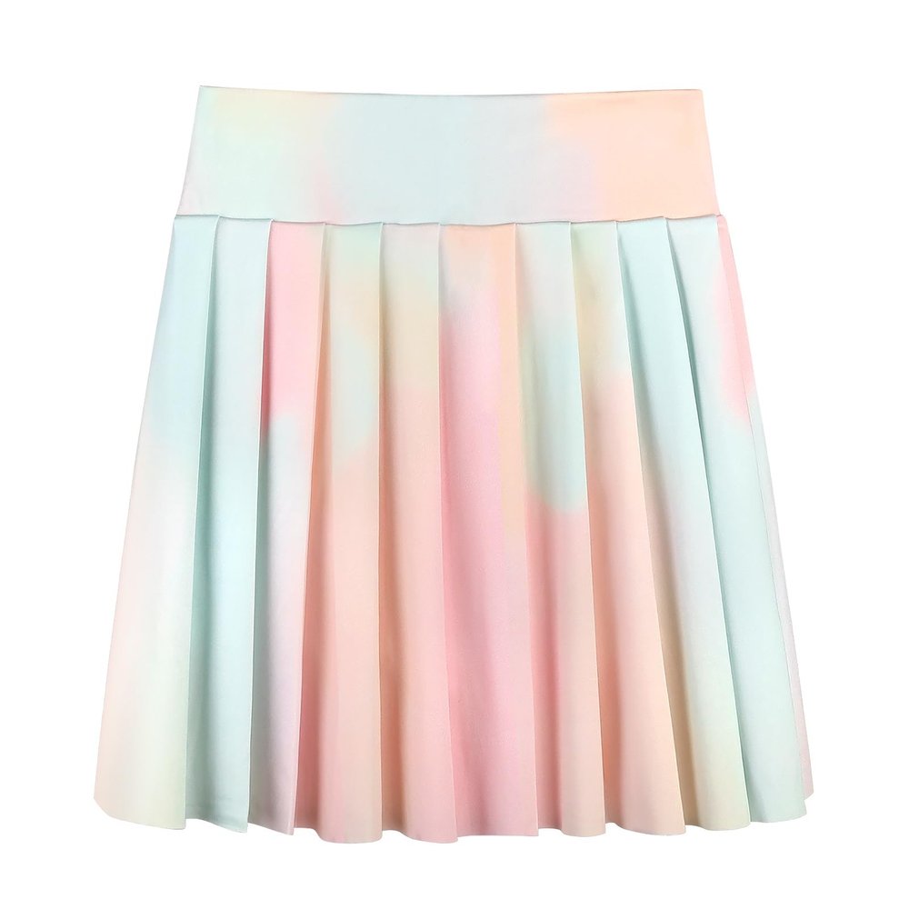 SPFAS Girls Pleated Tennis Skirt with Pockets Shorts Girl's Athletic Golf Skirt for Running School Cheerleading 4-15 Years