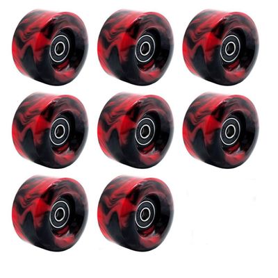 Yidome 8 Piece 82A 58mm x 32mm QUAD Roller Skates Wheels with 608RS Bearings for Skateboard/Roller Skates