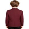 YONGHS Boys Classic Fit Sport Blazer Long Sleeve Lapel Suit Jacket Single Breasted Outerwear Coat Burgundy 12 Years view 4
