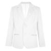 YONGHS Boys Classic Fit Sport Blazer Long Sleeve Lapel Suit Jacket Single Breasted Outerwear Coat White 6 Years view 1