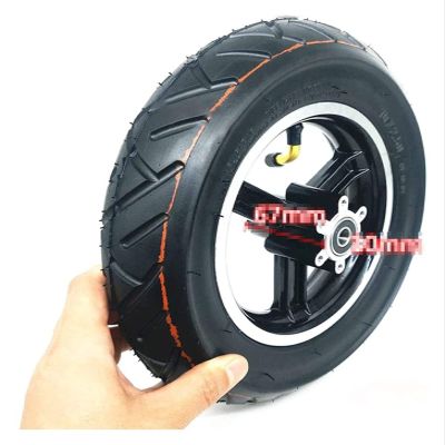 Electric Scooter Tire 10 Inch Vacuum Inflatable Full WheelPneumatic Tire Wheel Hub Send Butterfly Brake Solid Tire Electric Scooter Scooter tires