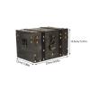 Large Wooden Pirate Treasure Chest with Password Lock, Decorative Storage Box for Jewelry, Keepsakes, Makeup, and Holiday Cards, 8.66X5.90X5.31 Inch view 3
