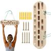 Vansza Wooden Rock Climbing Hangboard, Portable Hang Board-Wooden Fingerboard Climbing for Climbing Training, Building Core Strength, Hangings Practice view 3