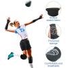 Poen 10 Pcs Volleyball Accessories, Volleyball Shorts Knee Pads and Arm Sleeves with Protection Pad Spandex Shorts for Women Youth Girls Training Dance(Medium) view 4