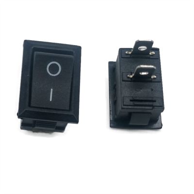 Rocker Switch 50pcs 100pcs Kcd1 21 * 15 mm 2PIN Boat Rocker Switch SPST Snap-in ON/Off Position Snap 6A/250V Copper (Color : Silver, Size : 50 Piece)