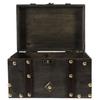 Angoily Pirate Treasure Chest Storage Box 8.66 Inch Wooden Decorative Organizer with Lid Multi-Functional Jewelry Document Holder Large Capacity view 1