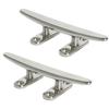 Aiskay Boat Cleat, Small Dock Cleat 10 inch Open Base, Heavy Duty 316 Stainless Steel view 1