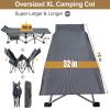 DoCred Oversized XXL Folding Camping Cot with Mattress, 2 Pack Heavy Duty Sleeping Cot Bed Portable Adults Outdoor Bed with Carry Bag, Travel Camp Cots view 2