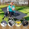 DoCred Oversized XXL Folding Camping Cot with Mattress, 2 Pack Heavy Duty Sleeping Cot Bed Portable Adults Outdoor Bed with Carry Bag, Travel Camp Cots view 3