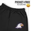 LOGOVISION Ashland University Primary Logo Mens Jogger Sweatpants, Black, Medium view 3
