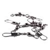 HARAY Fishing Hook 4 Size 100pcs/Pack Fishing Connector Pin Bearing Rolling Swivel Snap Fastlock Clips Fishhook Fishing Tackle Accessories Fishing Pliers (Size : 4) view 1