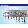 HARAY Fishing Hook 4 Size 100pcs/Pack Fishing Connector Pin Bearing Rolling Swivel Snap Fastlock Clips Fishhook Fishing Tackle Accessories Fishing Pliers (Size : 4) view 2