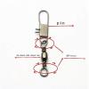 HARAY Fishing Hook 4 Size 100pcs/Pack Fishing Connector Pin Bearing Rolling Swivel Snap Fastlock Clips Fishhook Fishing Tackle Accessories Fishing Pliers (Size : 4) view 4