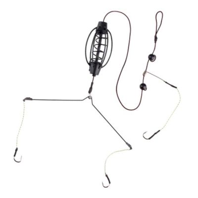 HARAY Fishing Hook 2 PCS Bait Carp Fishing Feeder Fishing Baits Cages Hook Rig Set Hollow Sinker Inline Method Cage Feeder Tackle Fishing Tools Fishing Pliers (Color : 40g)