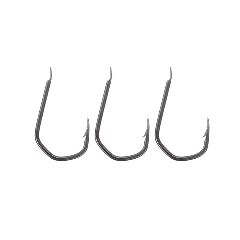 HARAY Fishing Hook 50 PCS Carp Fishing Hooks Barbed PTFE Coated High Carbon Steel Fishing Terminal Tackle Fishing Pliers (Size : 2#)
