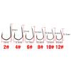 HARAY Fishing Hook 50 PCS Carp Fishing Hooks Barbed PTFE Coated High Carbon Steel Fishing Terminal Tackle Fishing Pliers (Size : 2#) view 2