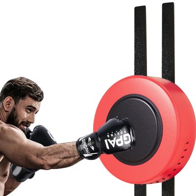 30/40cm Wall Mounted Punching Bag Wall Boxing Pads Pressure Mounted Punching Pad Punch Boxing Bag Mat,Quiet Adjustable Height Fabric Solid (Color : Red, Size : 11.8"x11.8"x3.9")