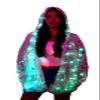 YNYW Womens Girls Sparkling Sequins Led Light Jacket For Xmas Christmas Fancy Outdoor Evening Festival Party Costume (M) view 1