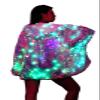 YNYW Womens Girls Sparkling Sequins Led Light Jacket For Xmas Christmas Fancy Outdoor Evening Festival Party Costume (M) view 2