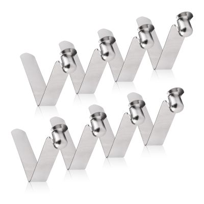 INCREWAY Tent Pole Clips, 8Pcs Kayak Paddle Spring Snap Clips, Manganese Steel Tent Pole Push Button Spring Clips for Camping Kayak Paddle Tent Pole, 10mm