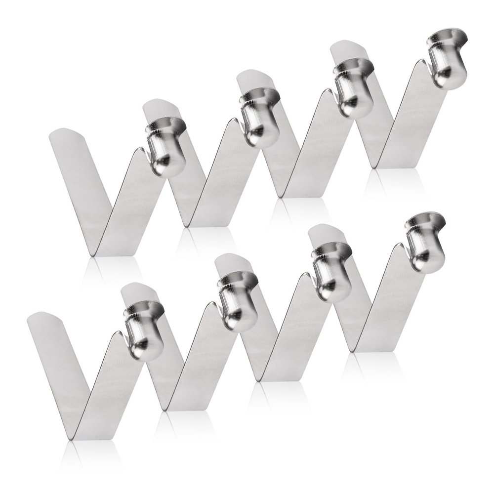 INCREWAY Tent Pole Clips, 8Pcs Kayak Paddle Spring Snap Clips, Manganese Steel Tent Pole Push Button Spring Clips for Camping Kayak Paddle Tent Pole, 10mm