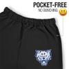 LOGOVISION Fort Valley State University School Logo Mens Jogger Sweatpants, Black, Medium view 3