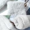 ECYC Women Faux Fur Mittens, Winter Warm Mittens Faux Fur Gloves for Women view 4