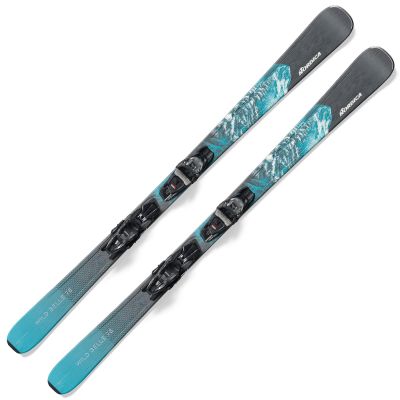 NORDICA Women's Wild Belle 78 CA Stable Durable Maneuverable All Mountain Alpine Snow Skis with TP2 Compact 10 FDT Bindings, Anthrazite - Aqua, 138