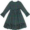 AGQT Girls Christmas Plaid Dress Long Sleeve Fall Winter Outfits, 4-5T view 4
