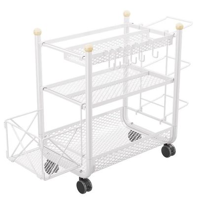 GZHERVICES Weight Rack for Dumbbells, Home Gym Storage Rack, Garage Storage with Caster Wheels, Workout Equipment Storage Organizer with Hooks and Wheels