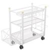 GZHERVICES Weight Rack for Dumbbells, Home Gym Storage Rack, Garage Storage with Caster Wheels, Workout Equipment Storage Organizer with Hooks and Wheels view 1