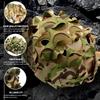 Favuit Tactical Helmet Cover, Camouflage Fast Helmet Cover Adjustable Tactical Gear Paintball Airsoft Equipment fit PJ BJ MH Fast Helmets(Desert Camo) view 3