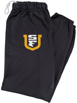 LOGOVISION University of San Francisco Primary Logo Mens Jogger Sweatpants, Black, Medium