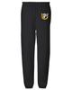 LOGOVISION University of San Francisco Primary Logo Mens Jogger Sweatpants, Black, Medium view 2