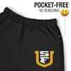 LOGOVISION University of San Francisco Primary Logo Mens Jogger Sweatpants, Black, Medium view 3