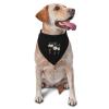 Faith Hope Love Flower Dog Pet Scarf Triangle Head Dog Bib Dog Cat Scarf Accessory Bandana Decoration Black view 1