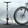 Bike Pump with Electronic Screen, 25 Height Full Size Bicycle Pump with 160 PSI High Pressure, Bike tire Pump with Presta and Schrader Valve, Bike Air Pump for Bike Tires, BallsBike Pumps view 2