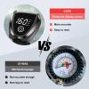 Bike Pump with Electronic Screen, 25 Height Full Size Bicycle Pump with 160 PSI High Pressure, Bike tire Pump with Presta and Schrader Valve, Bike Air Pump for Bike Tires, BallsBike Pumps view 3