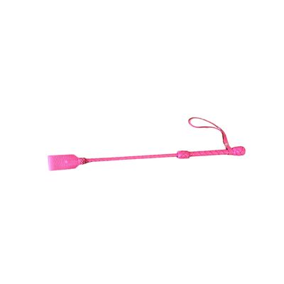 MarquiseDeBliss Genuine Leather Handcrafted Riding Crop - 20" or 29" Riding Accessory - Premium and Gentle Crops for Horses (Pink, 19.7 Inches)