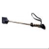 Genuine Leather Handcrafted Riding Crop - 20" or 29" Riding Accessory - Premium and Gentle Crops for Horses (Black and Gold, 19.7 Inches) view 1