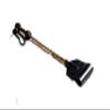 Genuine Leather Handcrafted Riding Crop - 20" or 29" Riding Accessory - Premium and Gentle Crops for Horses (Black and Gold, 19.7 Inches) view 2