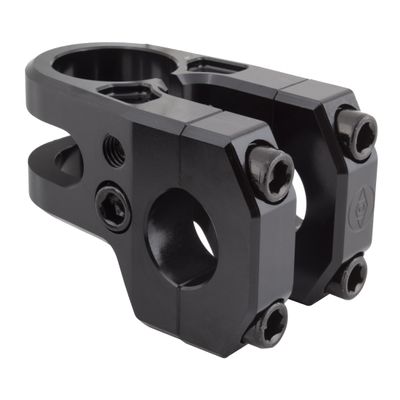 Alienation Iron Maiden BMX Stem - 42mm Length, 1-1/8" Fork Dia, CNC Machined AL7075-T6, Frontloading, Knee-Friendly Design, Black