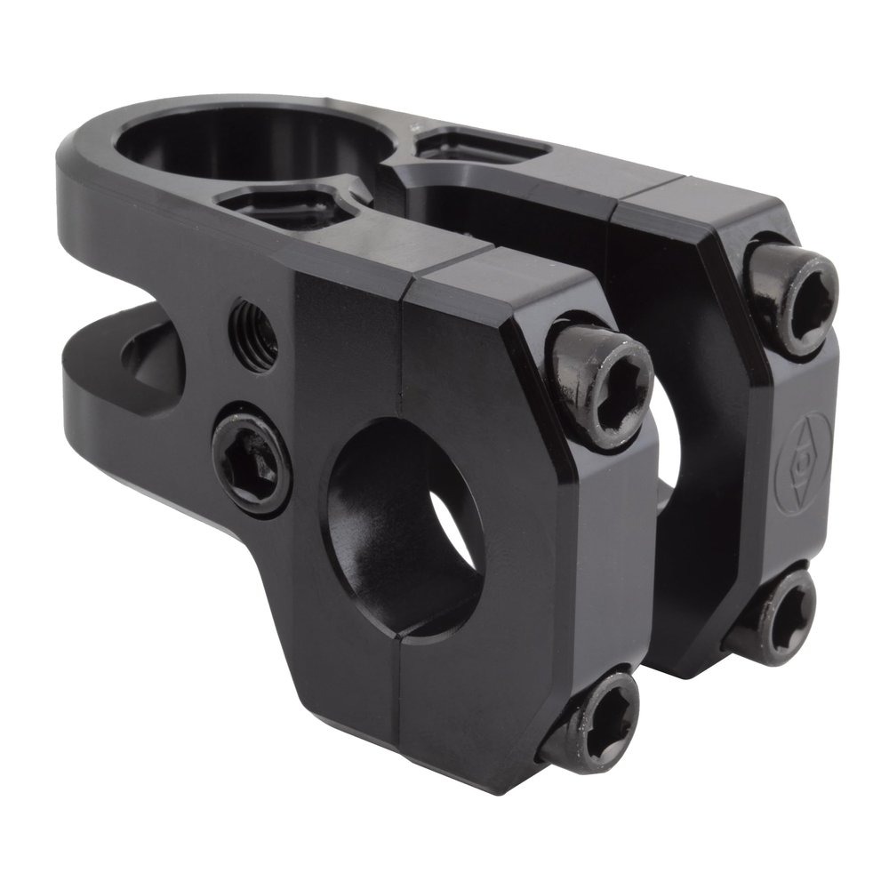 Alienation Iron Maiden BMX Stem - 42mm Length, 1-1/8" Fork Dia, CNC Machined AL7075-T6, Frontloading, Knee-Friendly Design, Black