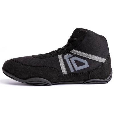 KO Sports Gear Youth and Kid's Wrestling Shoes, Ideal for Young Wrestlers (Black Out, 1)