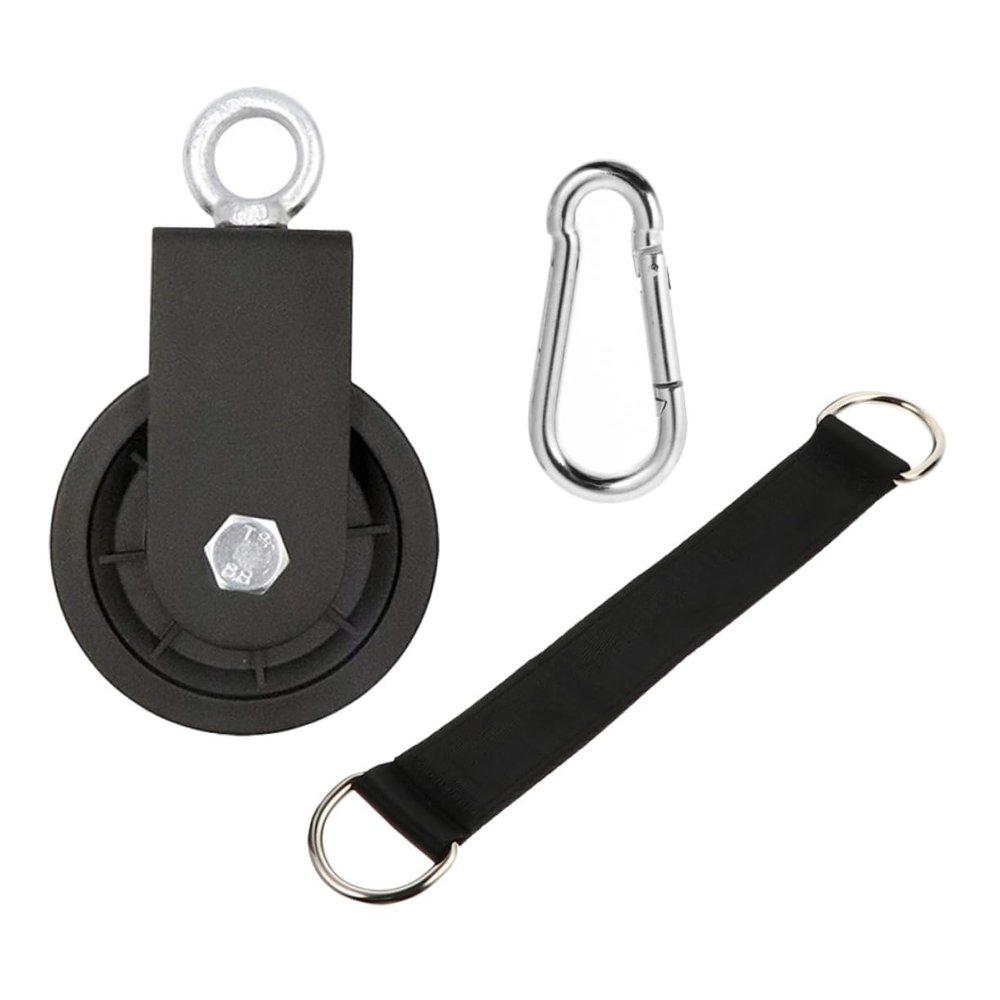 BCOATH 1set Fitness Pulley System for Cable Machines Smooth Silent Versatile Training Attachment for Home Gym Easy to Install and Use
