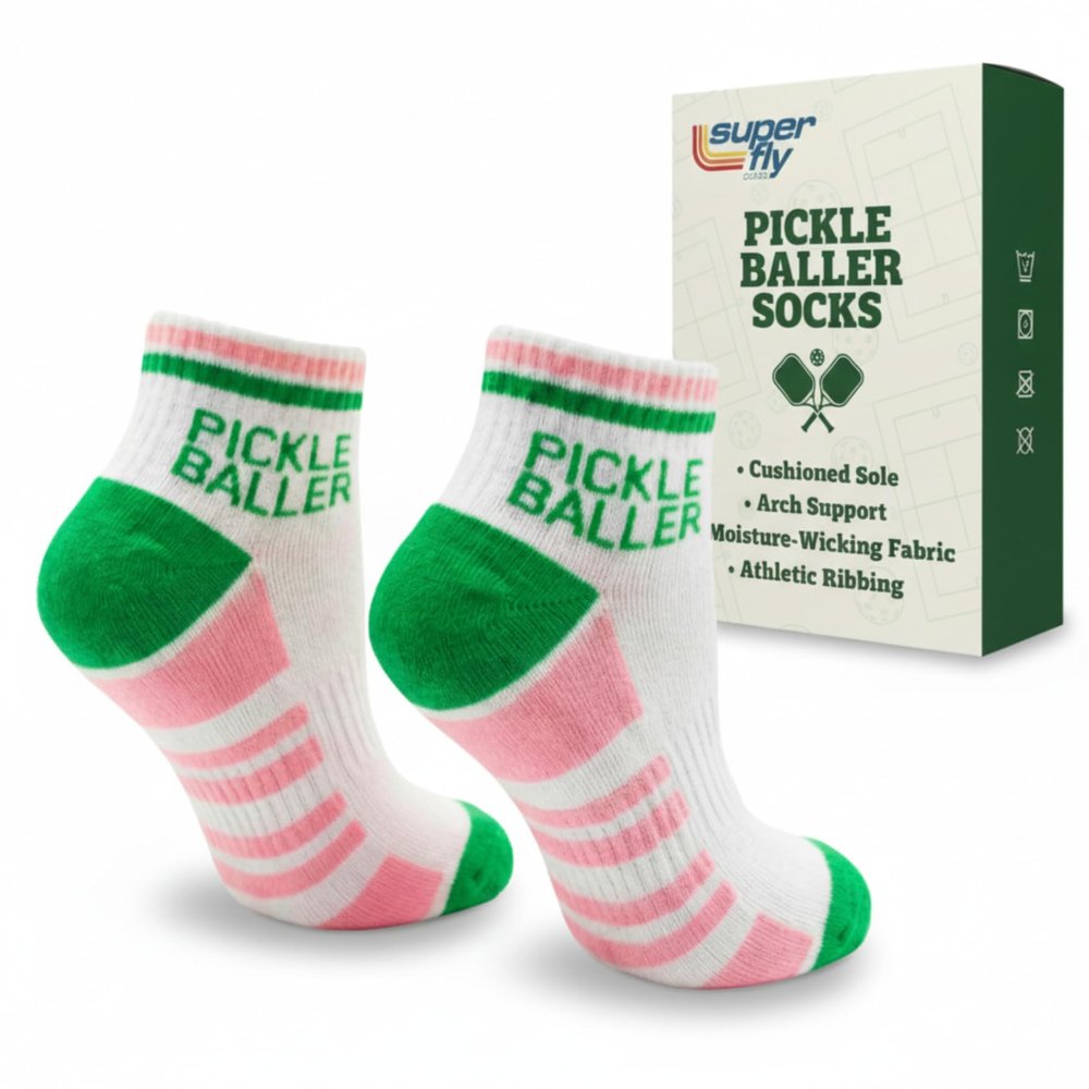 Super Fly Goods Performance Socks Men & Women Novelty Athletic Socks for Sports Golf Tennis Pickleball Yoga Unisex