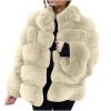 ZBYY Women Winter Coat Jacket Luxury Faux Fur Fluffy Coat Long Sleeve Open Front Warm Jackets Parka Outwears Overcoat view 2