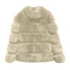 ZBYY Women Winter Coat Jacket Luxury Faux Fur Fluffy Coat Long Sleeve Open Front Warm Jackets Parka Outwears Overcoat view 3