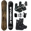 Symbolic Freedom Snowboard , Bindings, and Boots Package Discs, Screws,Leash, Stomp, Mask (155 cm, Women 7 Boot & Black Binding) view 1