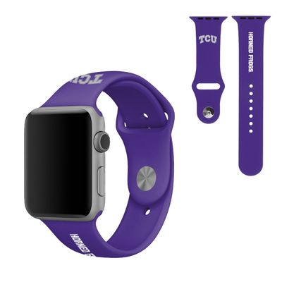 SOAR NCAA Silicone Watch Band 38mm, TCU Horned Frogs